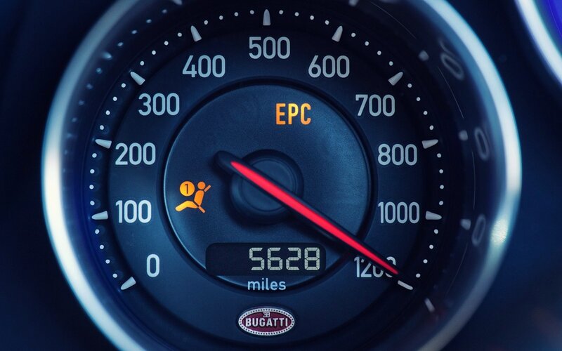 Bugatti Speedometer — Black