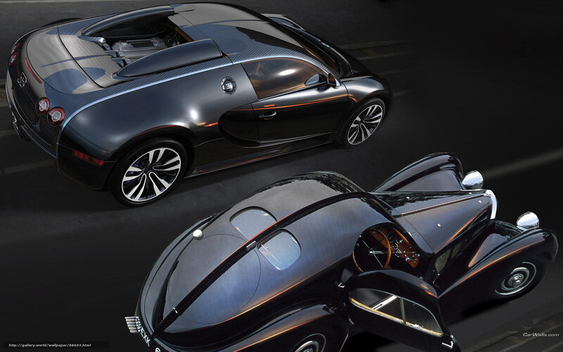Bugatti Veyron and Type 57SC