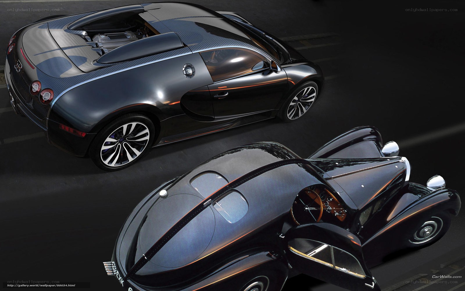 Bugatti Veyron and Type 57SC
