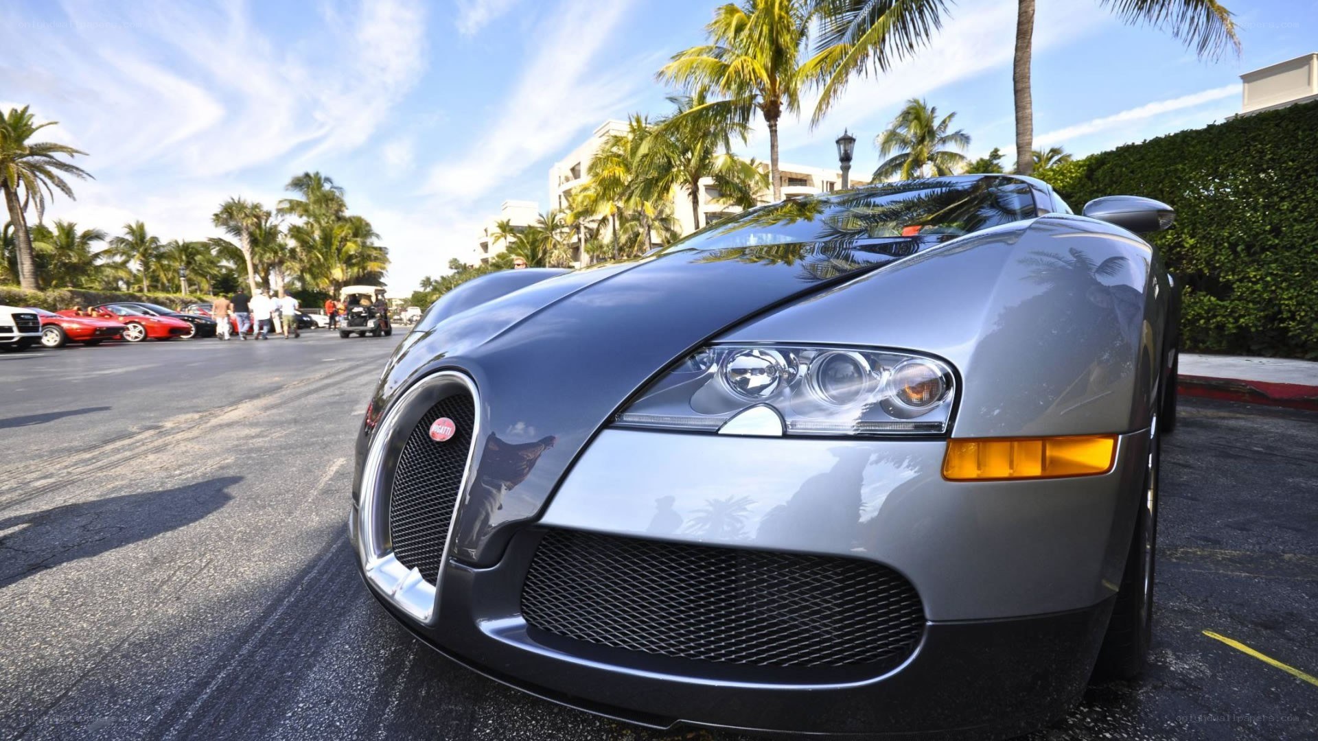 Bugatti Veyron at a car show