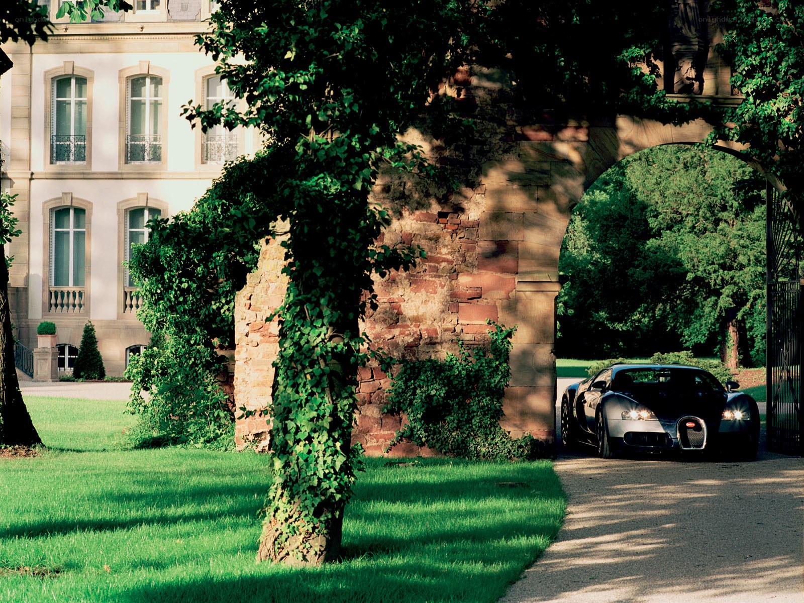 Bugatti Veyron at a historic estate