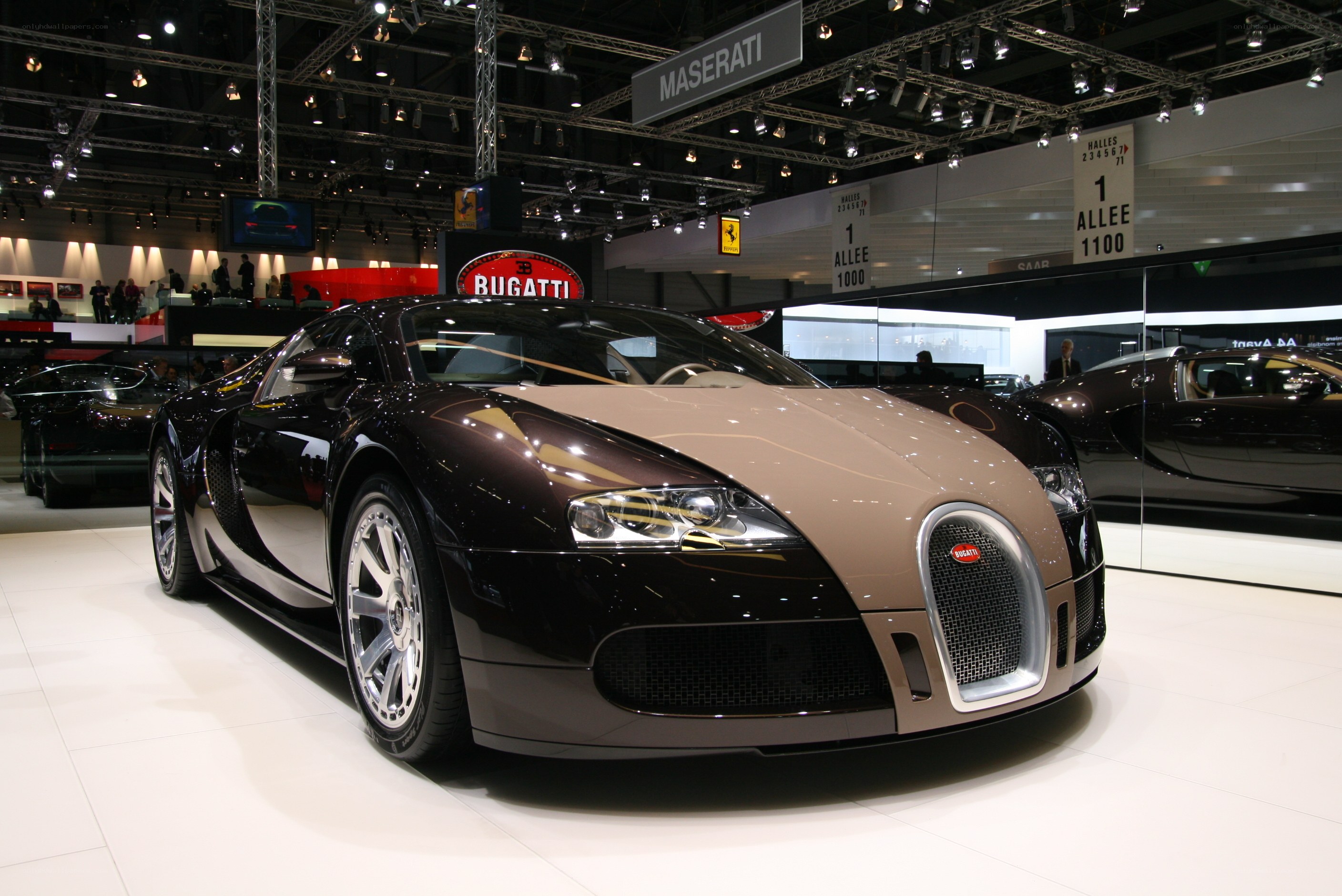 Bugatti Veyron at auto show