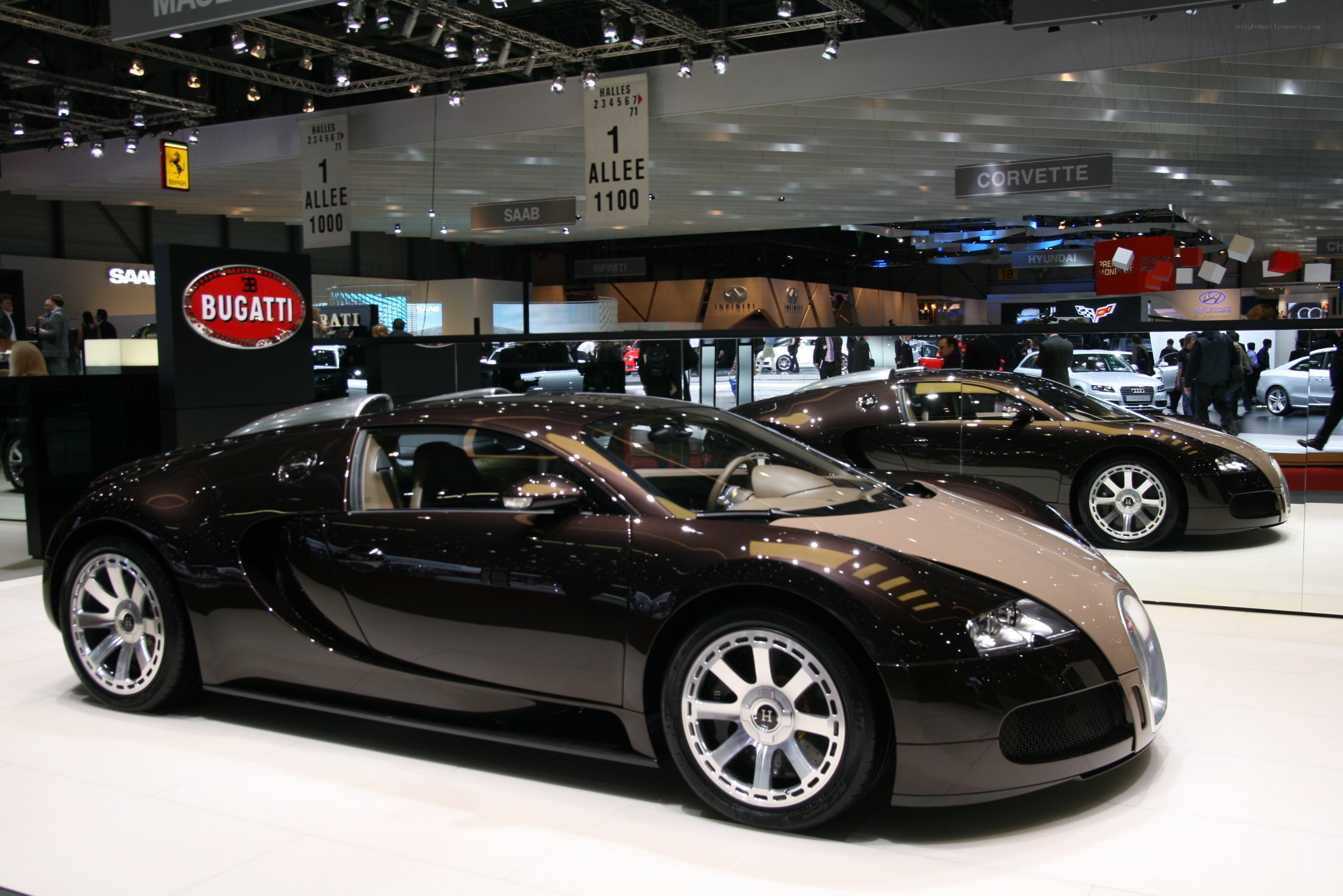 Bugatti Veyron at auto show