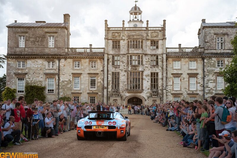 Bugatti Veyron at historic estate