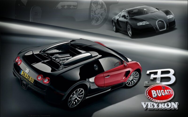 Bugatti Veyron Car — Black, Dramatic, 3d Render