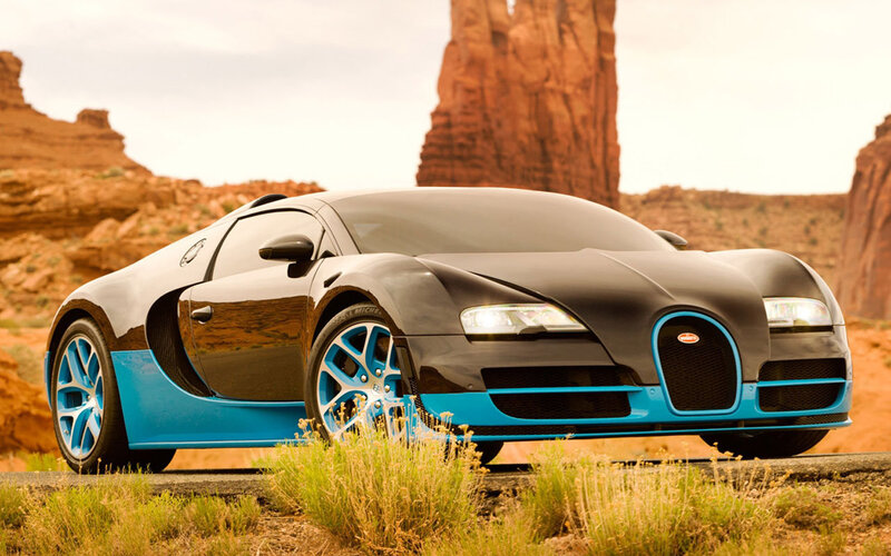 Bugatti Veyron Car — Black, Dramatic, Afternoon