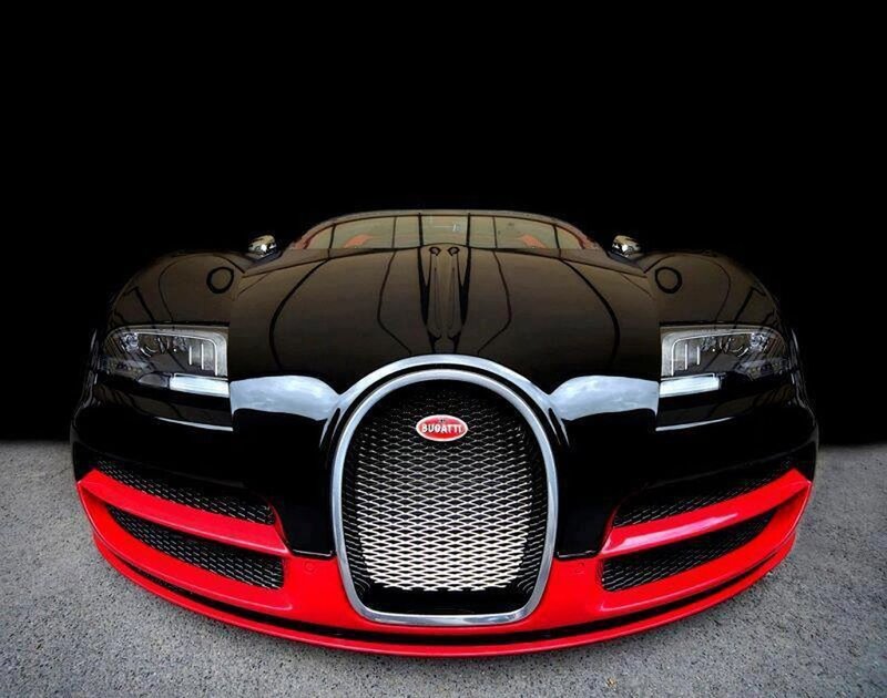 Bugatti Veyron Car — Black, Dramatic, Photograph