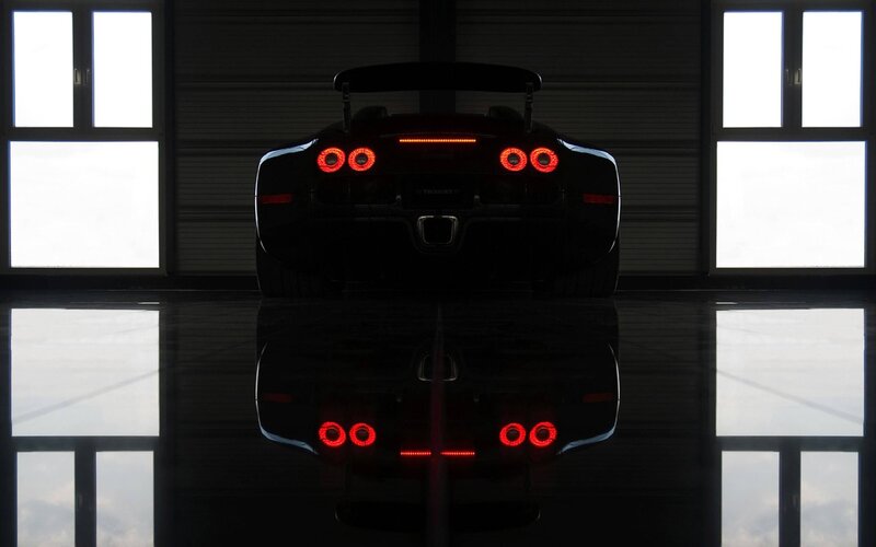 Bugatti Veyron Car — Black, Dramatic, Photograph, Windows