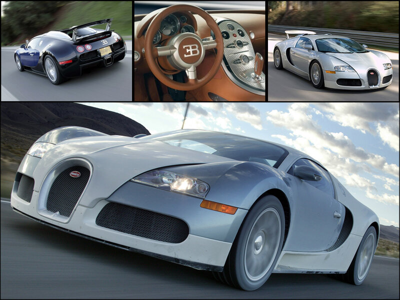 Bugatti Veyron collage