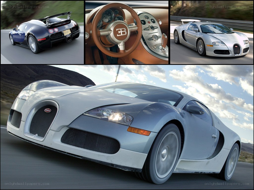 Bugatti Veyron collage