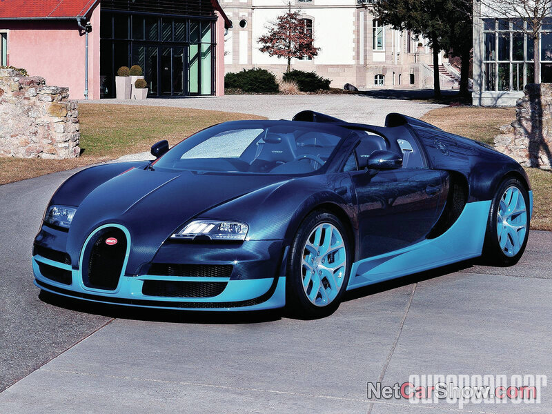 Bugatti Veyron Convertible — Blue, Calm