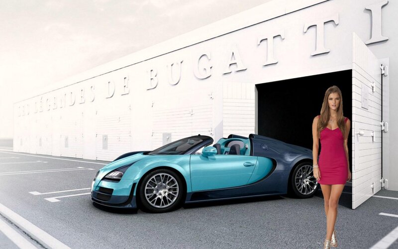 Bugatti Veyron Convertible — Cyan