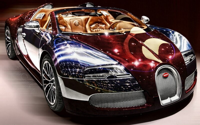 Bugatti Veyron Convertible — Red, Dramatic, Photograph
