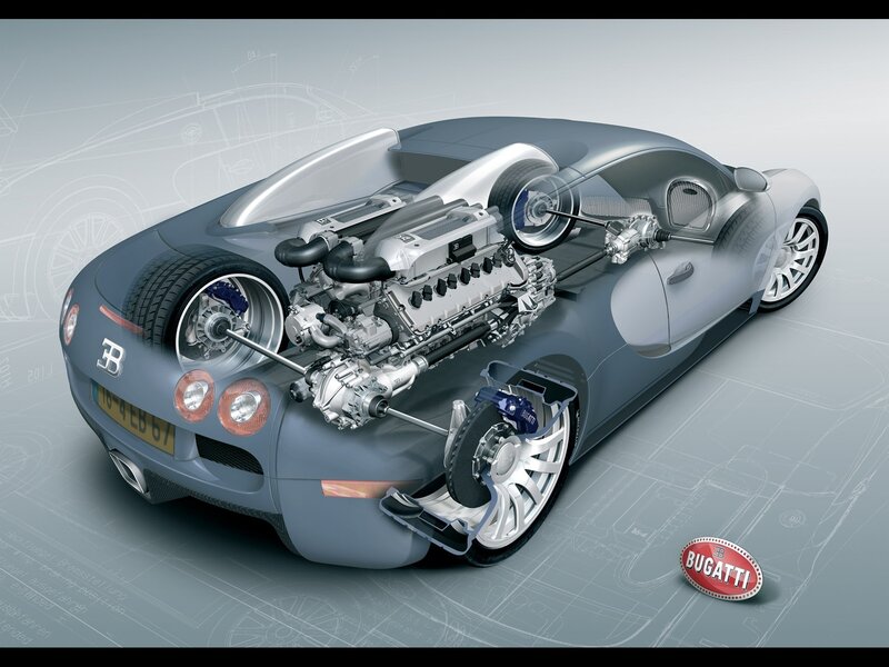 Bugatti Veyron cutaway design