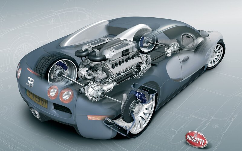 Bugatti Veyron Cutaway