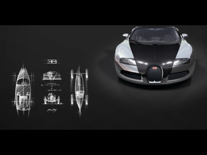 Bugatti Veyron design sketches
