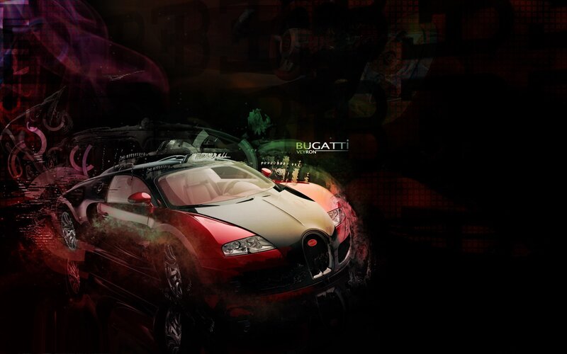 Bugatti Veyron digital art