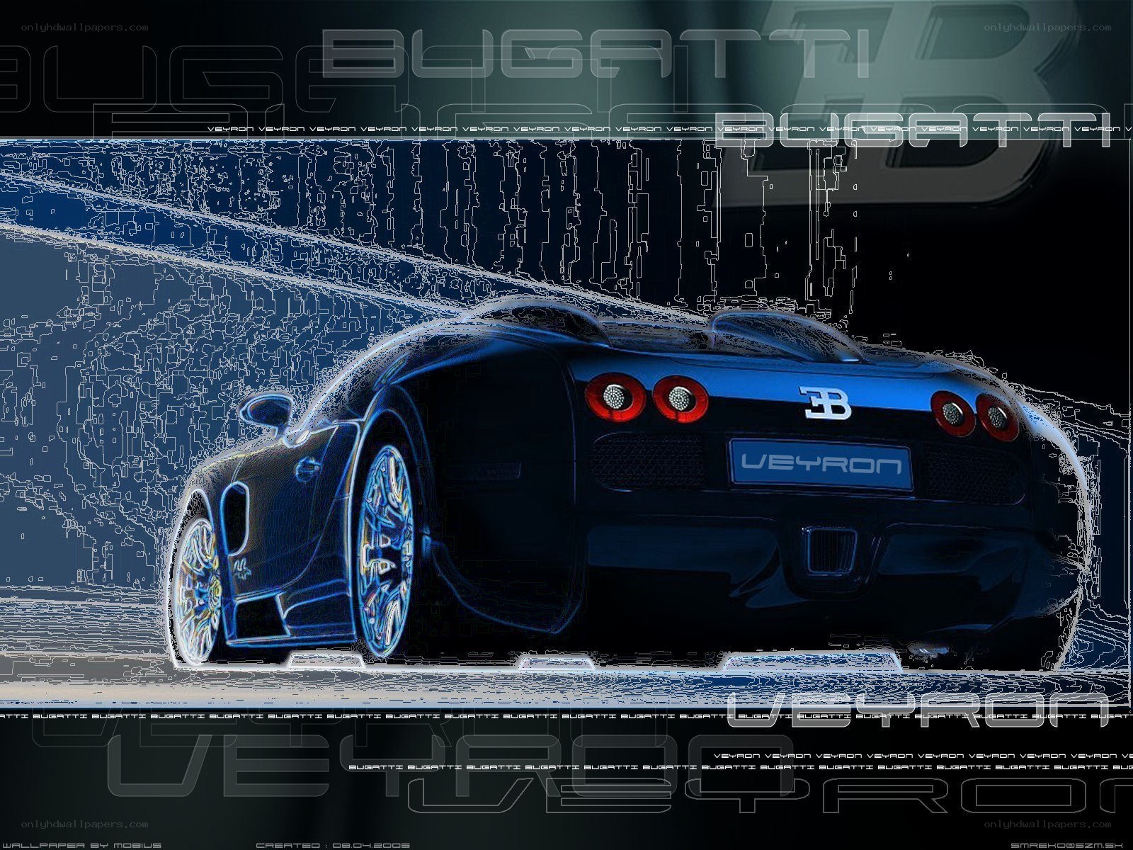 Bugatti Veyron digital art
