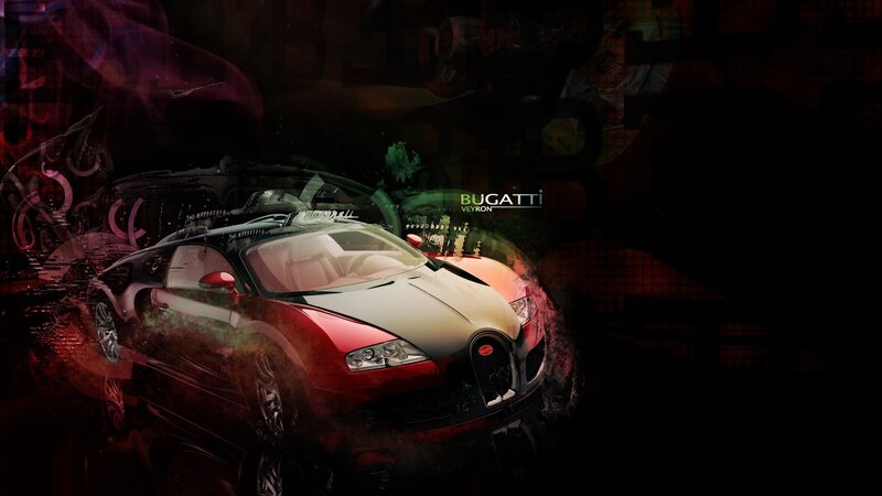 Bugatti Veyron digital artwork