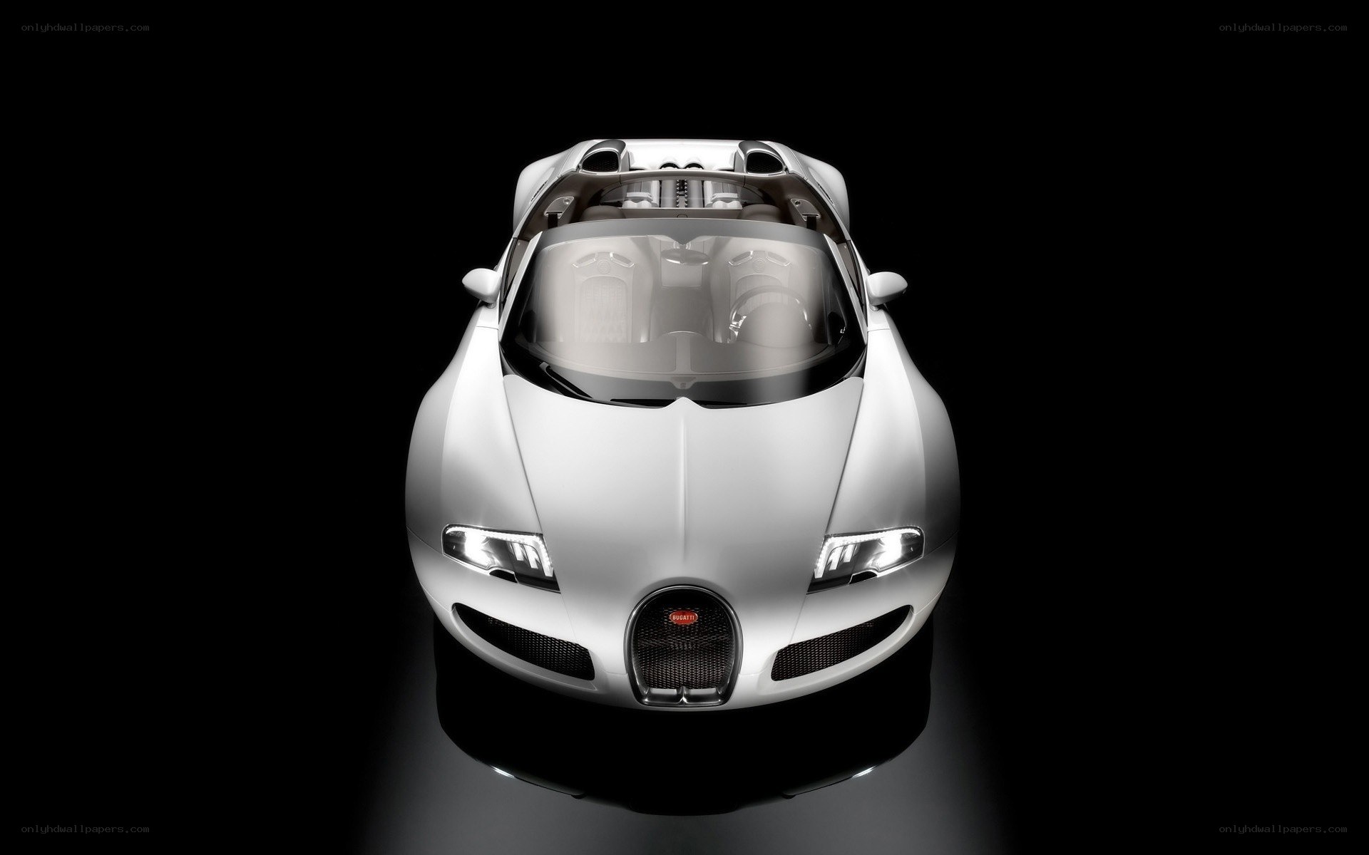 Bugatti Veyron from above