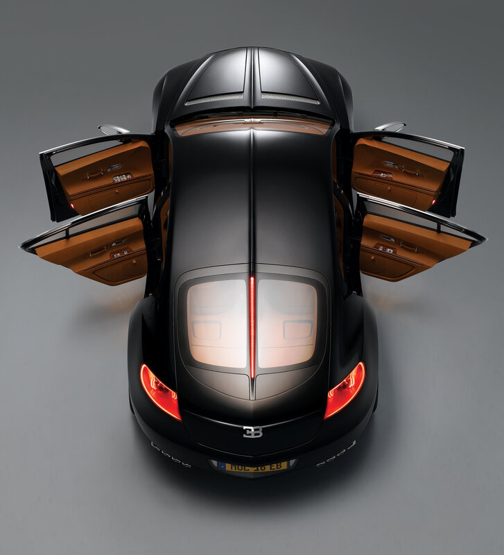Bugatti Veyron from above