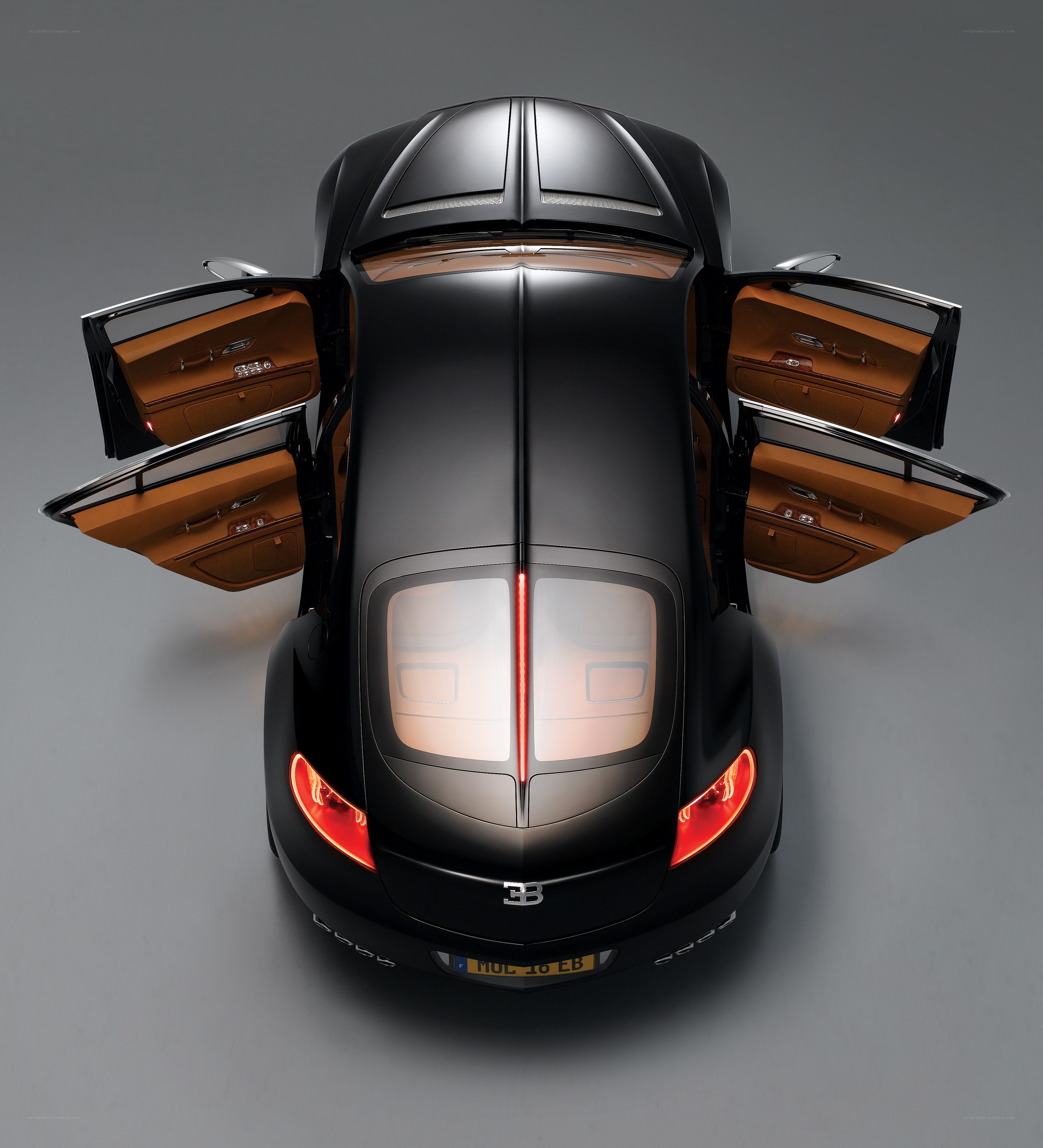 Bugatti Veyron from above