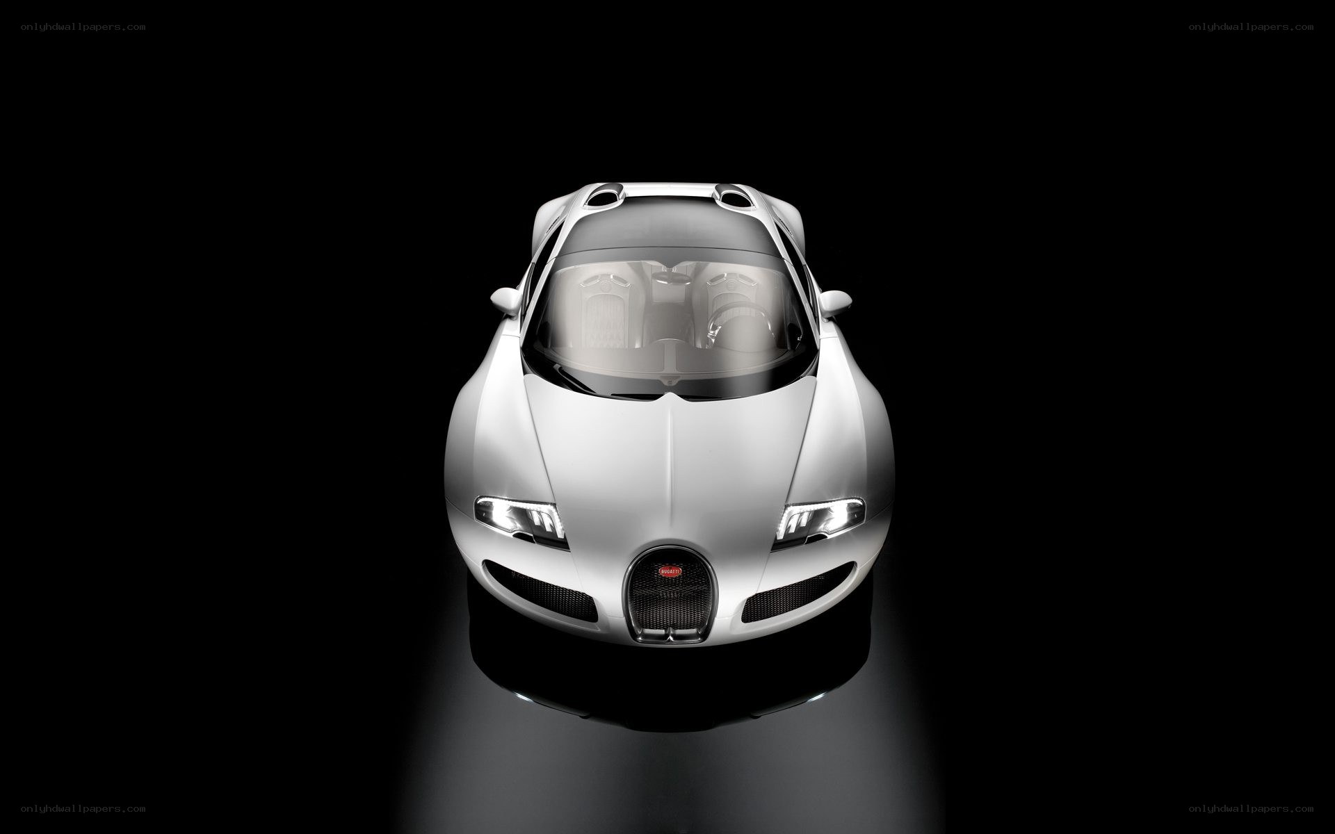 Bugatti Veyron from above
