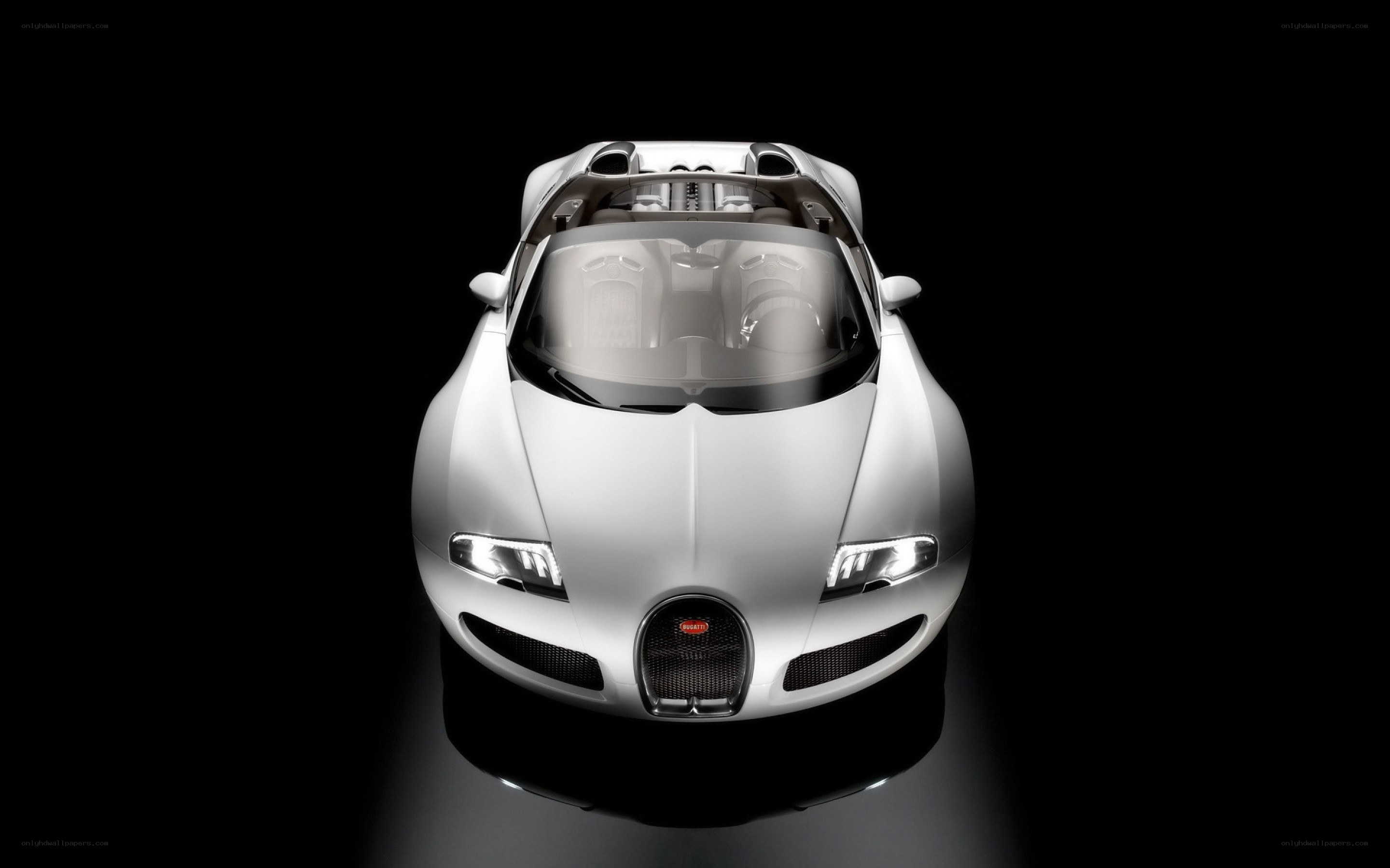 Bugatti Veyron from above
