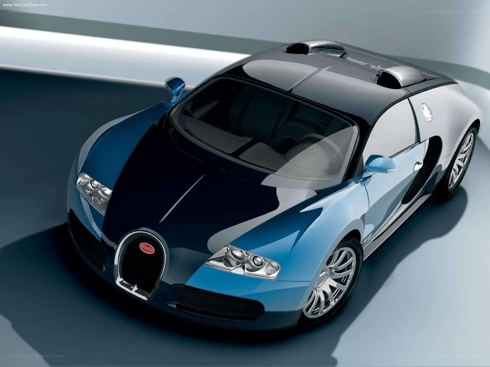 Bugatti Veyron in blue and black