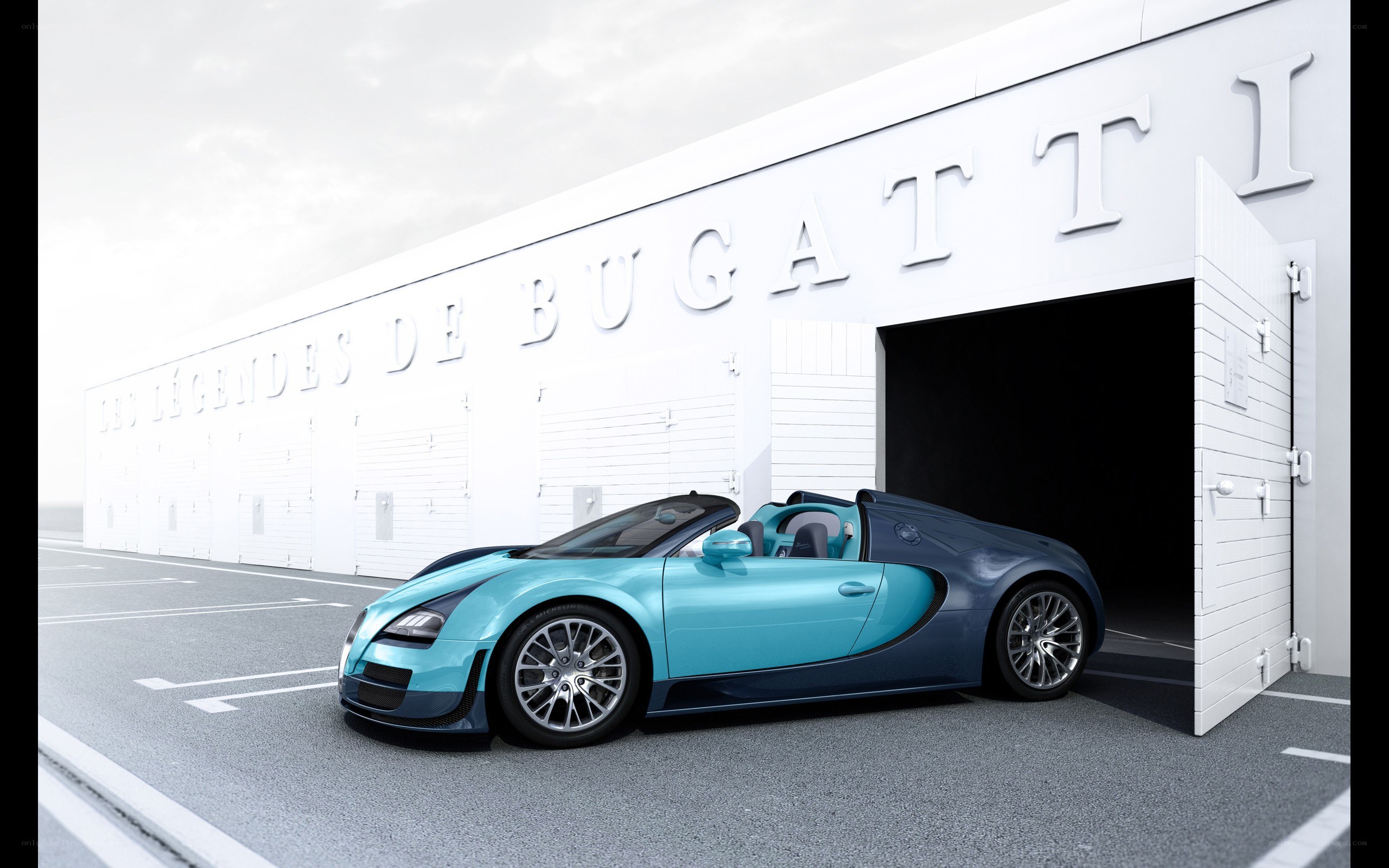 Bugatti Veyron in garage