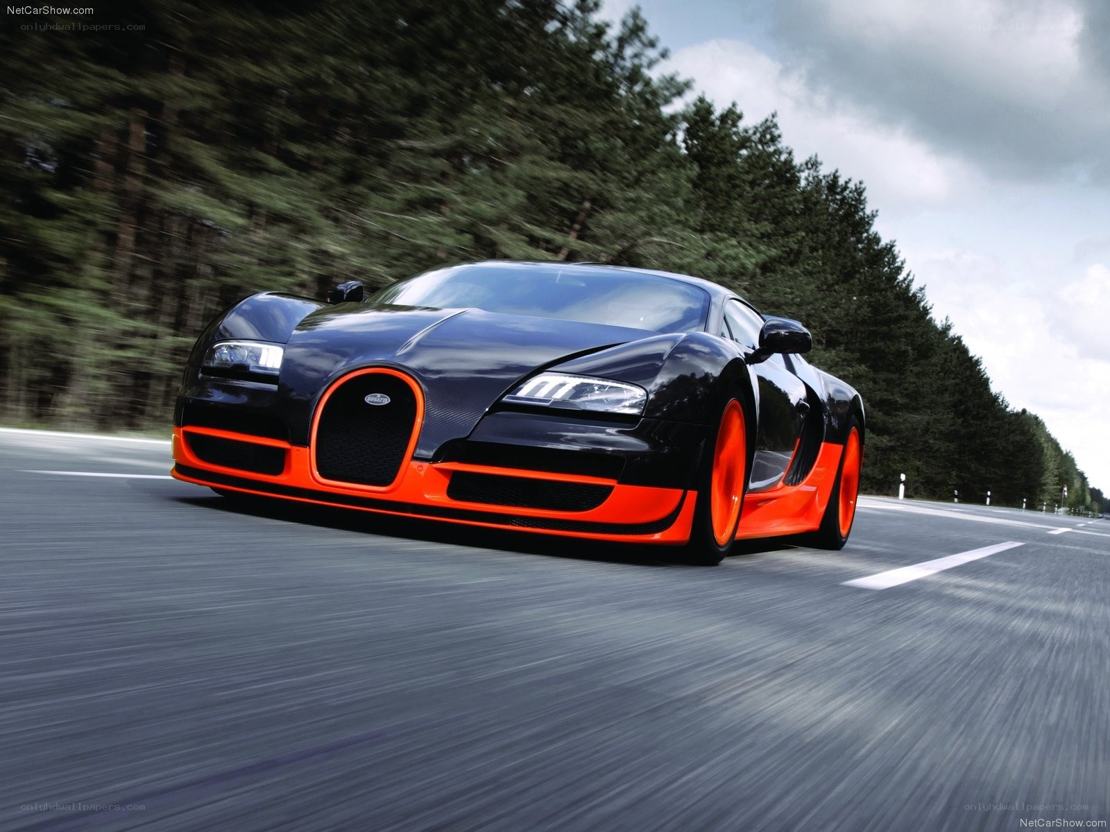 Bugatti Veyron in motion