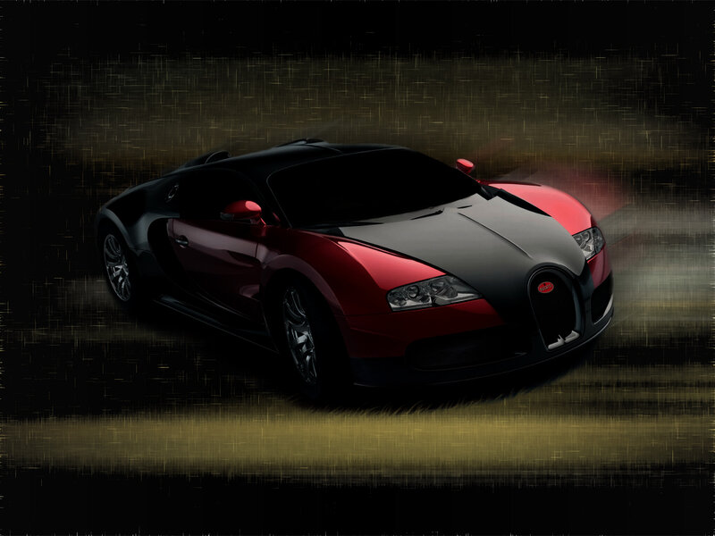 Bugatti Veyron in motion