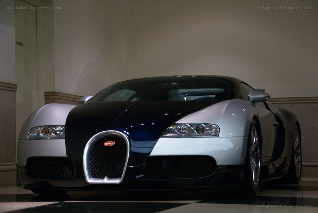 Bugatti Veyron in showroom