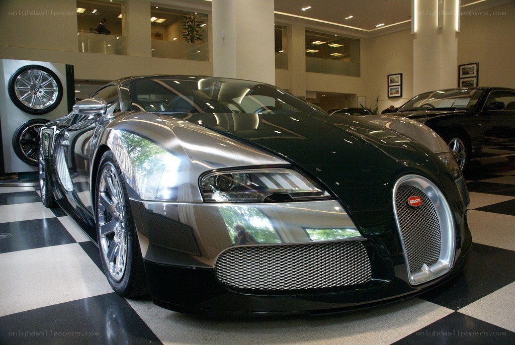 Bugatti Veyron in showroom