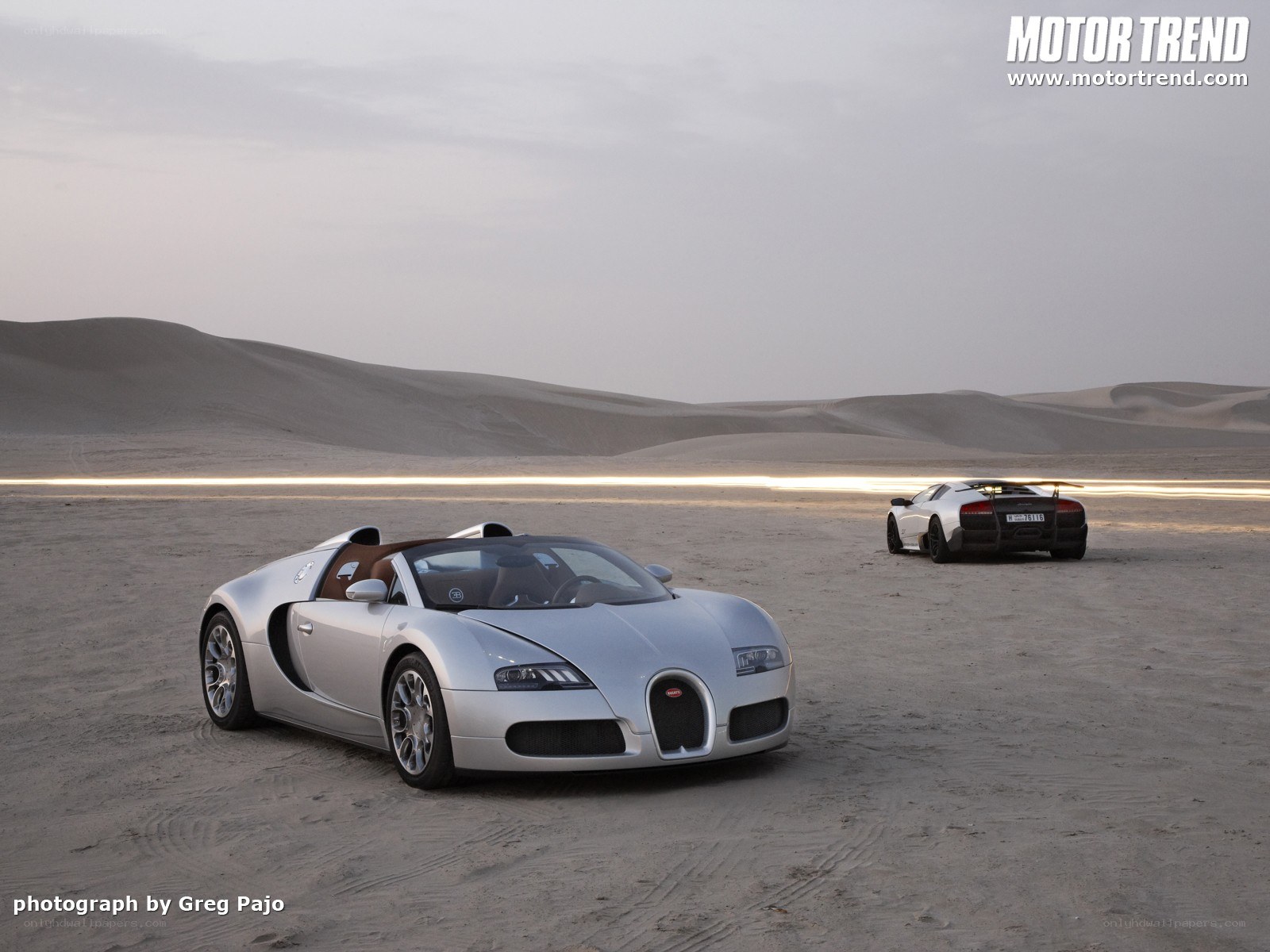 Bugatti Veyron in the desert