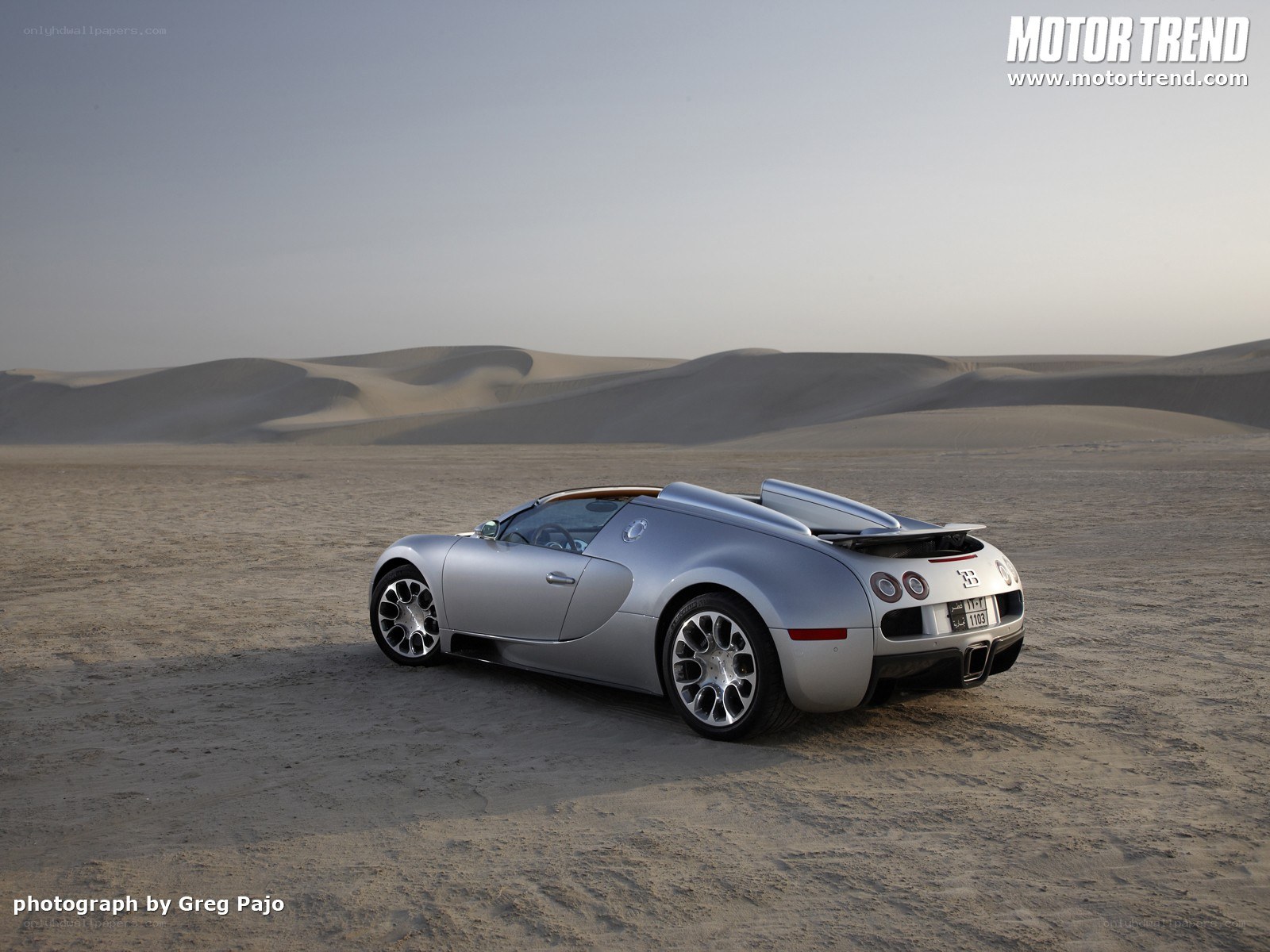 Bugatti Veyron in the desert