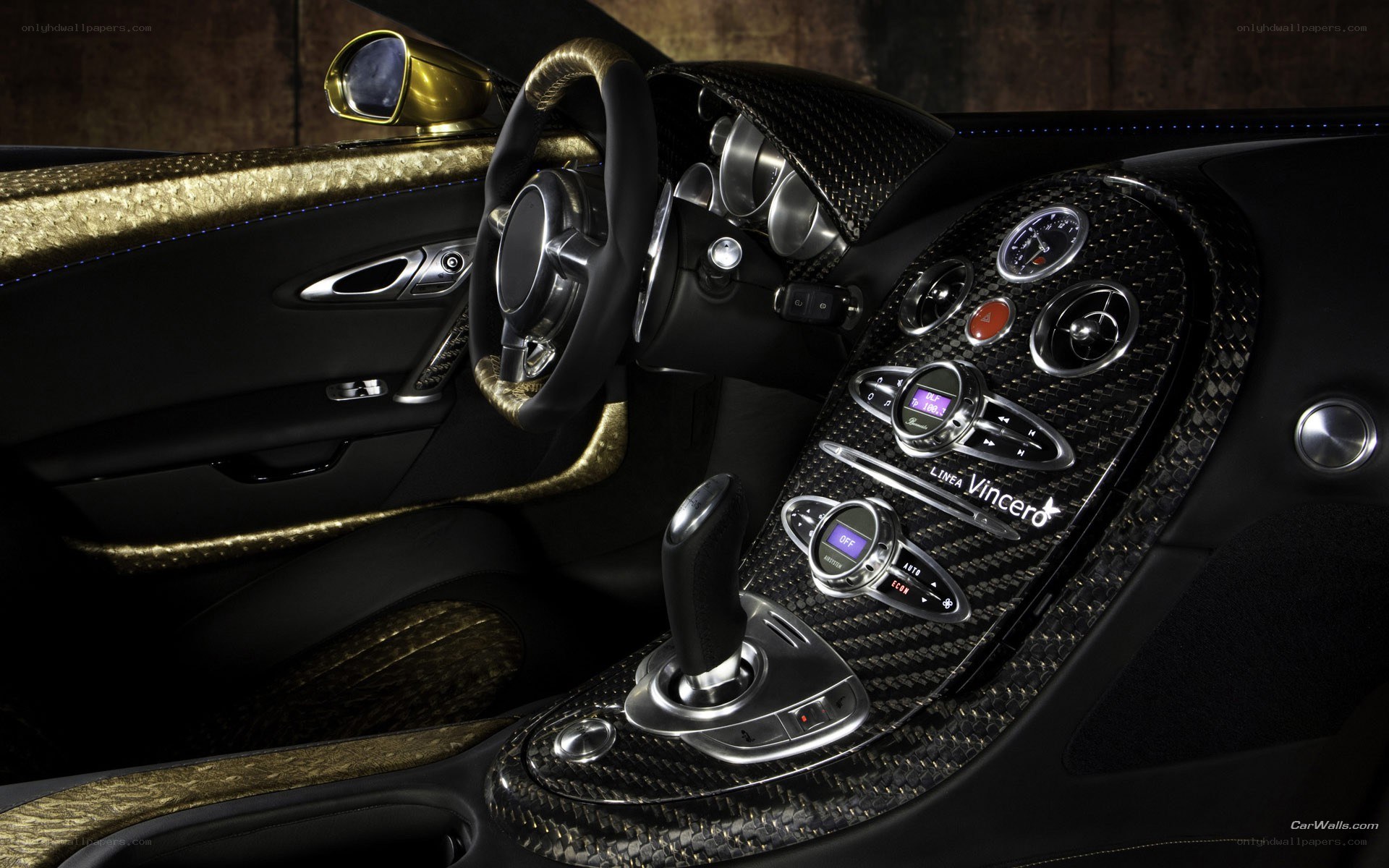 Bugatti Veyron interior