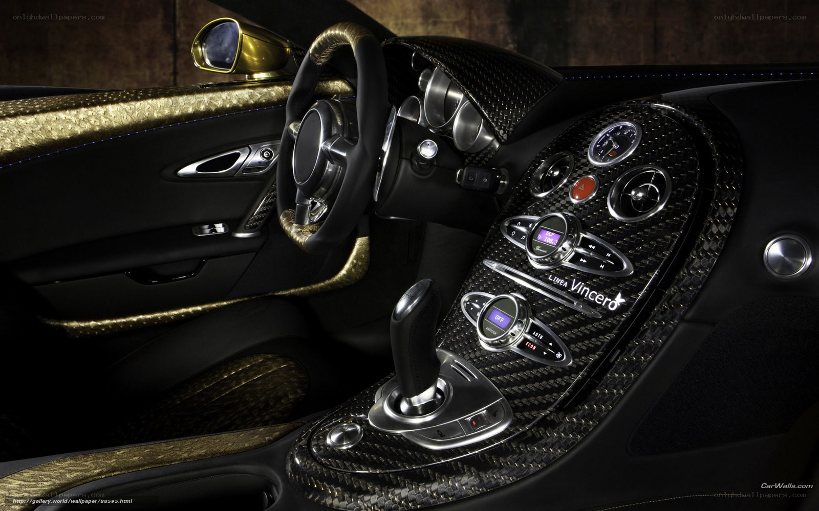 Bugatti Veyron interior