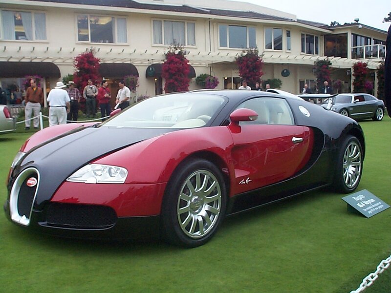 Bugatti Veyron on display