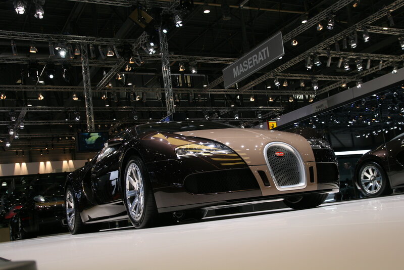 Bugatti Veyron on display