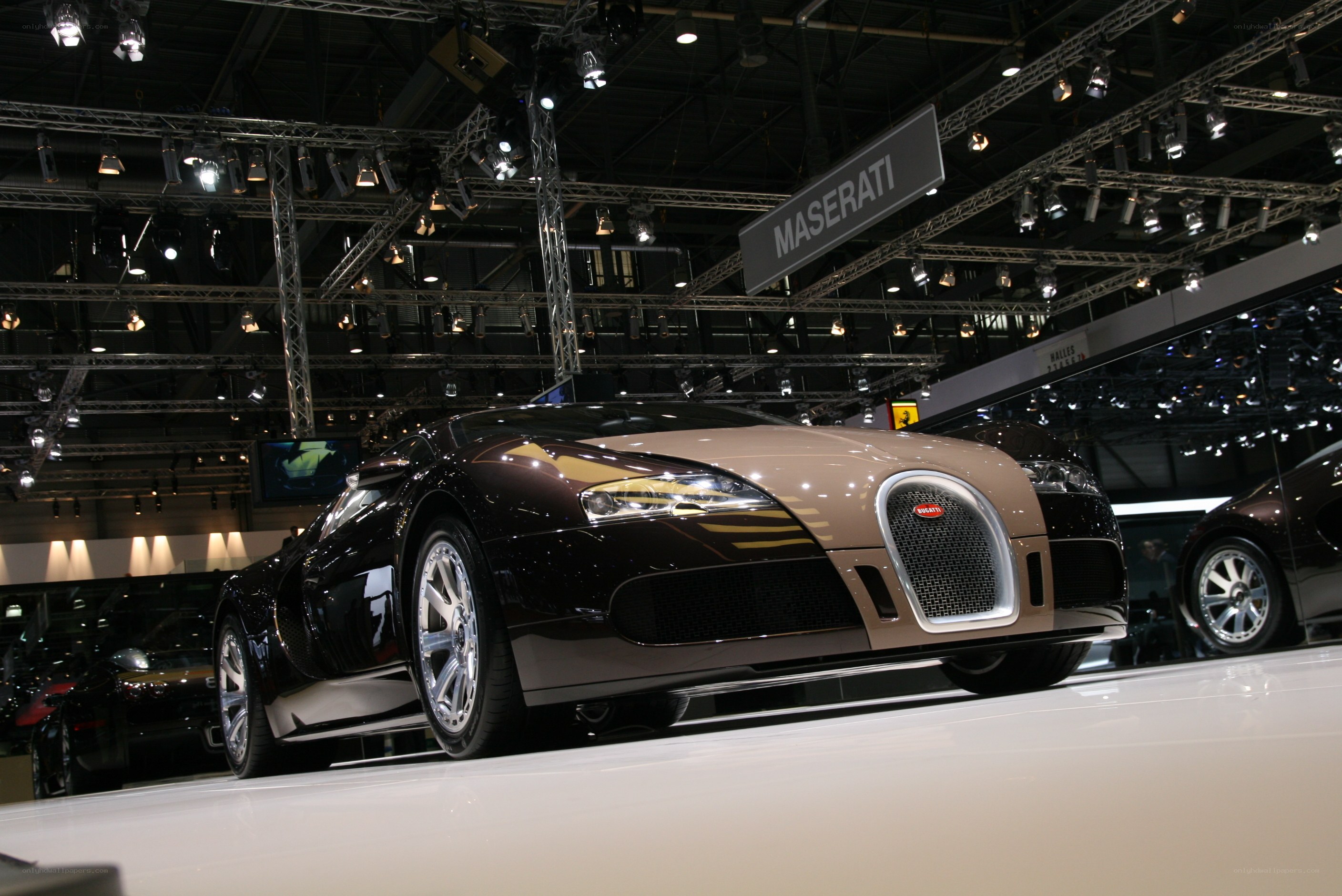 Bugatti Veyron on display