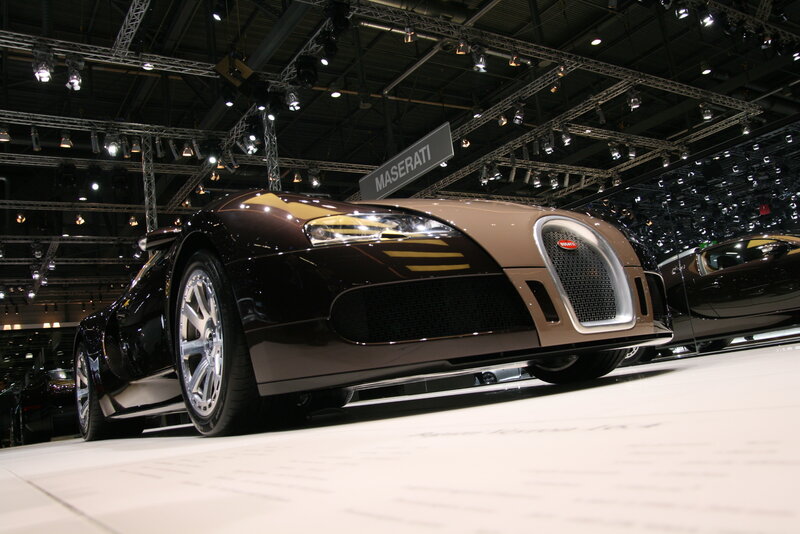 Bugatti Veyron on display