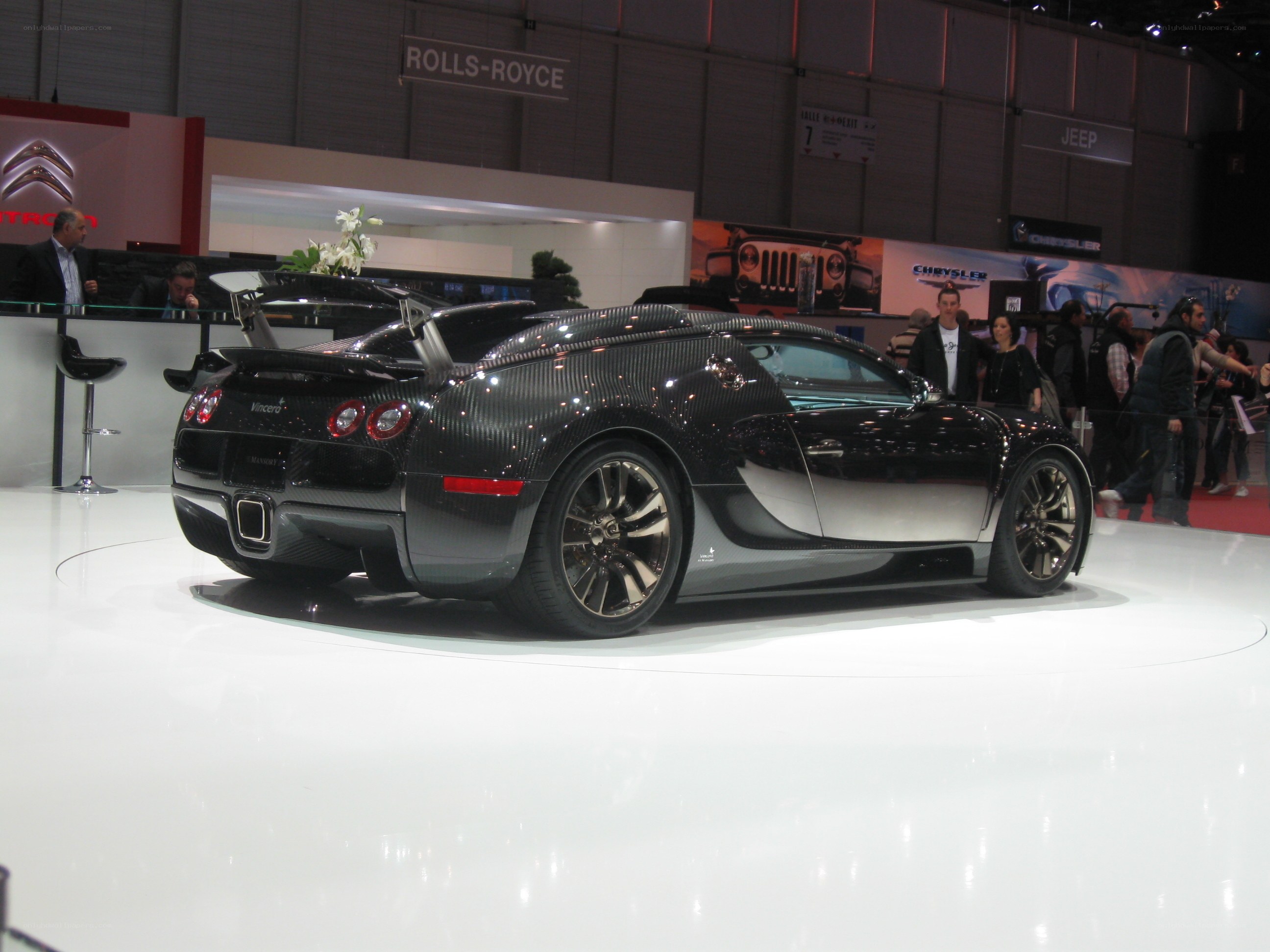 Bugatti Veyron on display