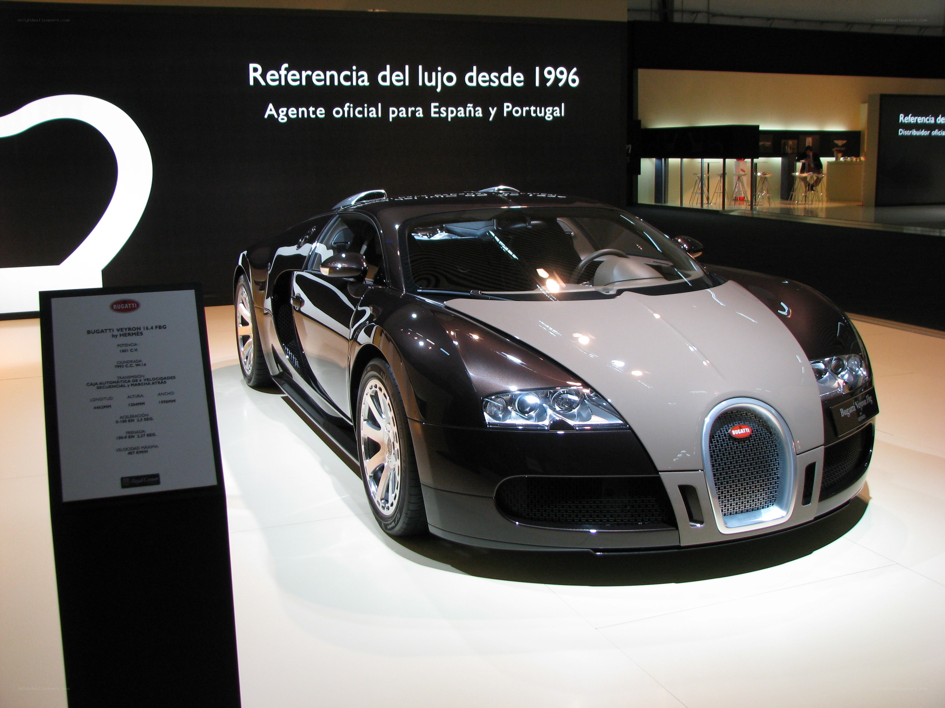Bugatti Veyron on display