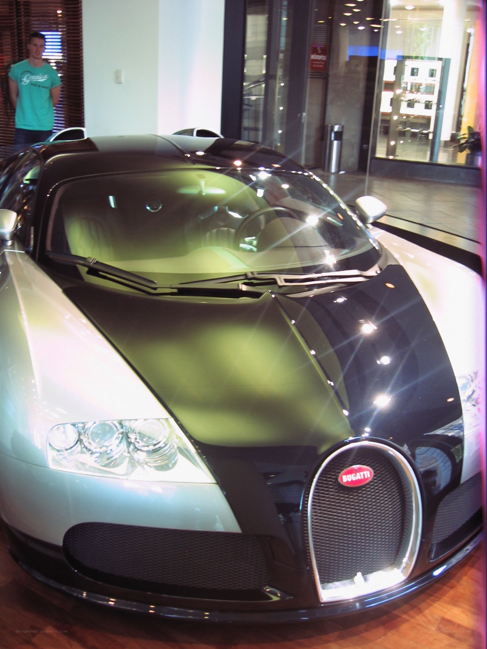 Bugatti Veyron on display