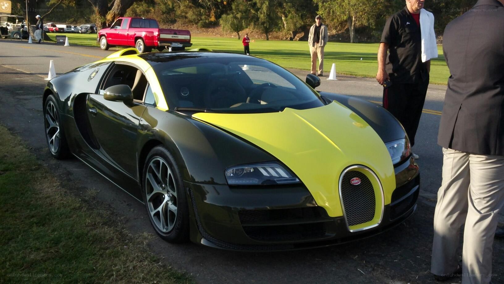 Bugatti Veyron on display