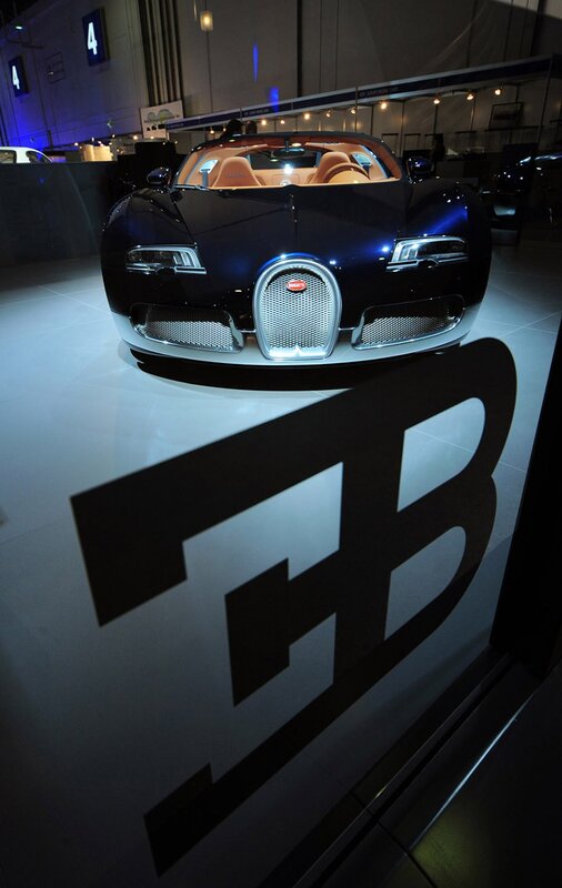 Bugatti Veyron on display