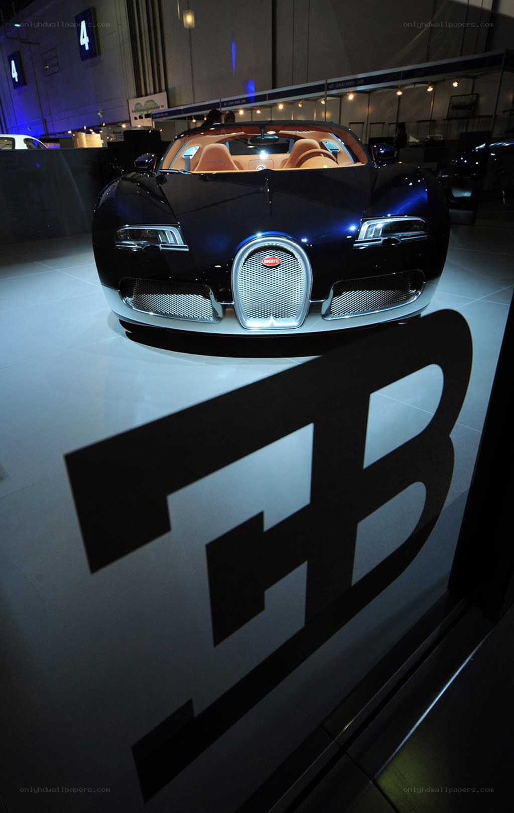 Bugatti Veyron on display