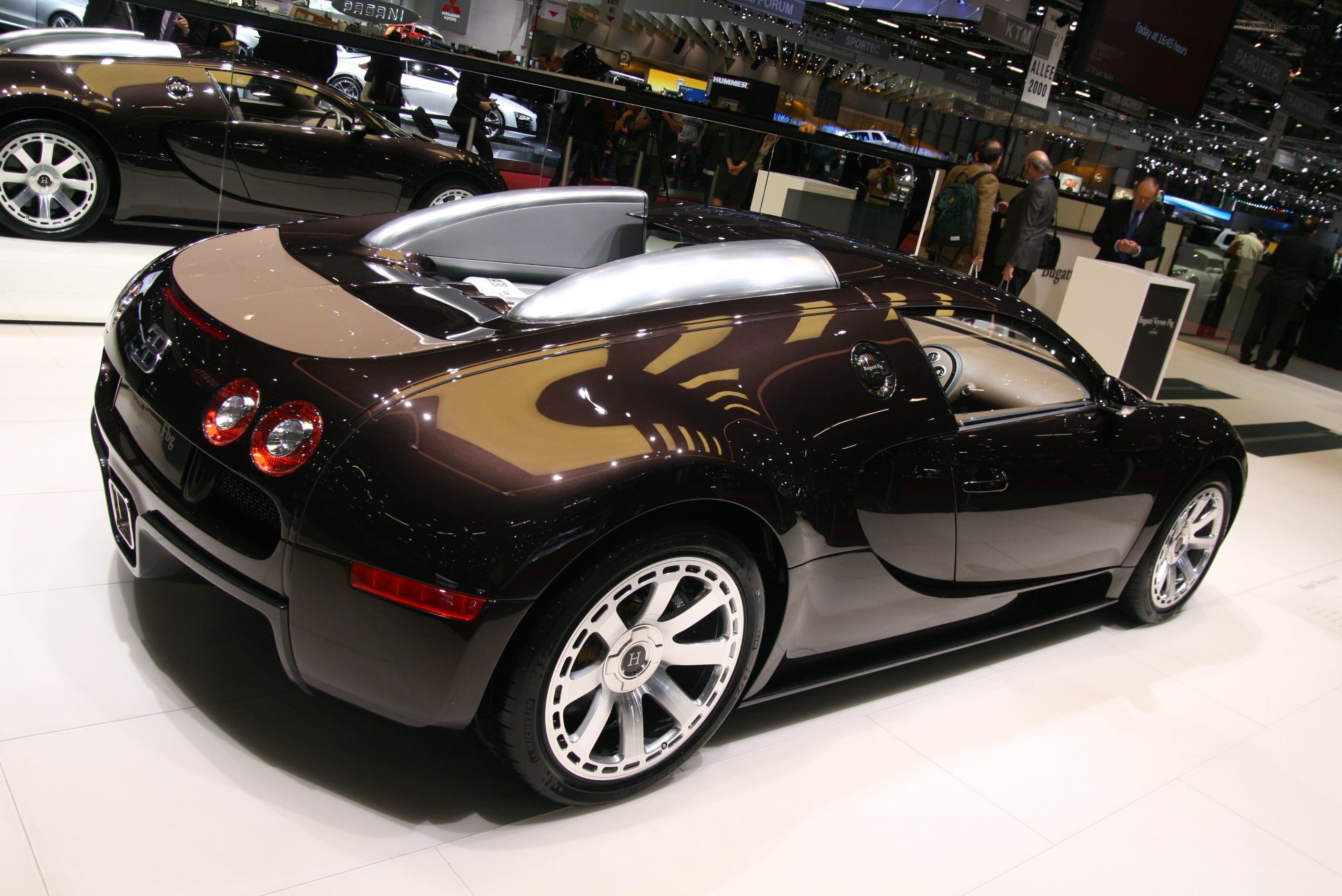 Bugatti Veyron on display