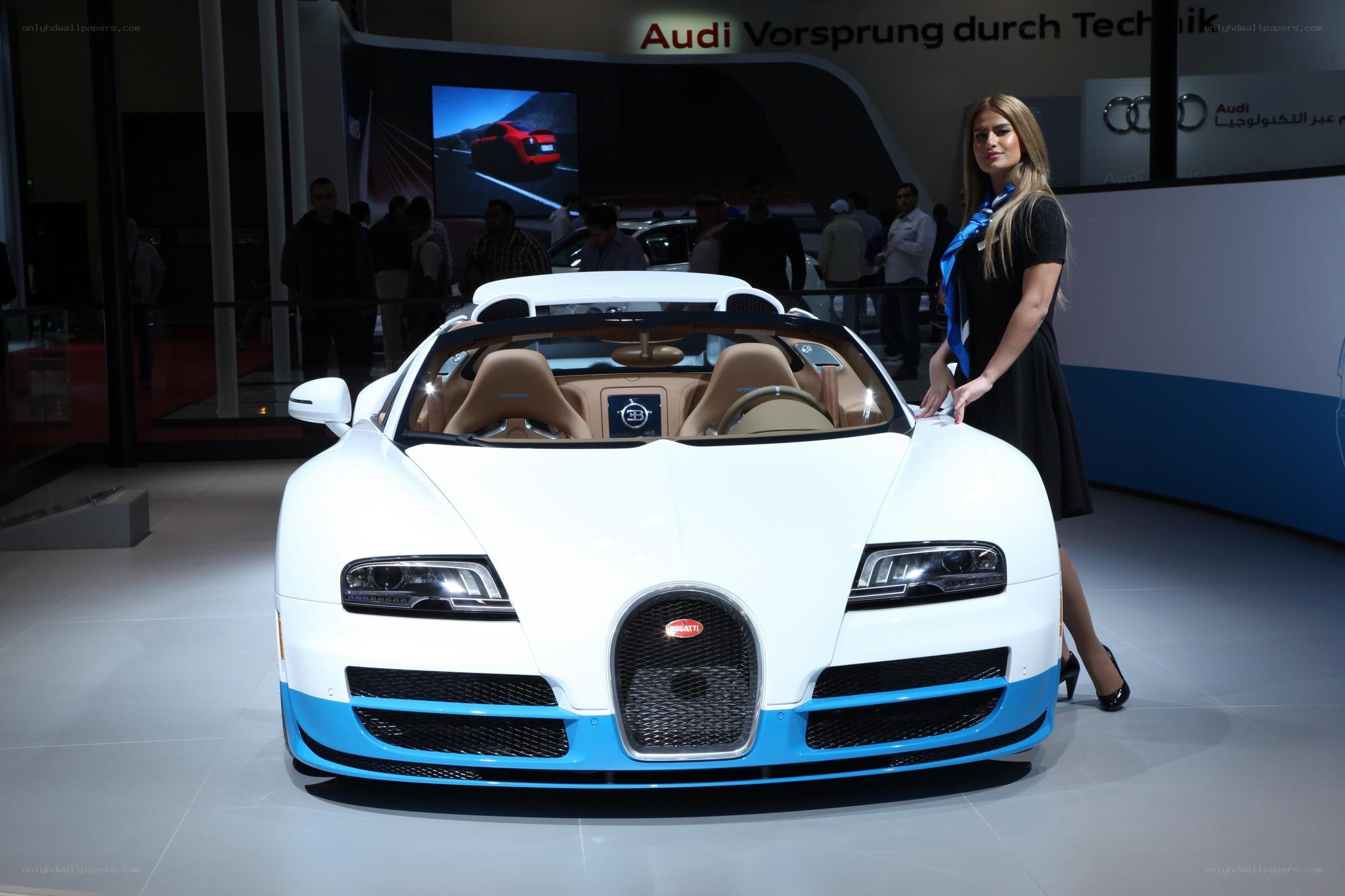 Bugatti Veyron on display